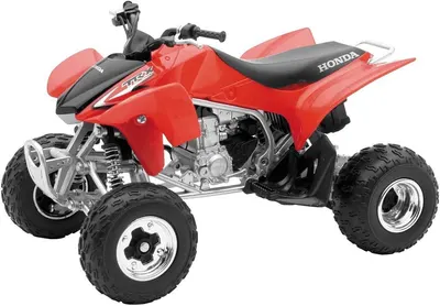 Jucărie metalică Newray - ATV Honda TRX450R, 1:12, roșie