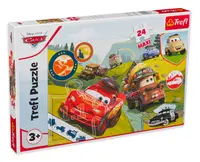 Puzzle Trefl din 24 de piese maxi - Mașinuțele fericite