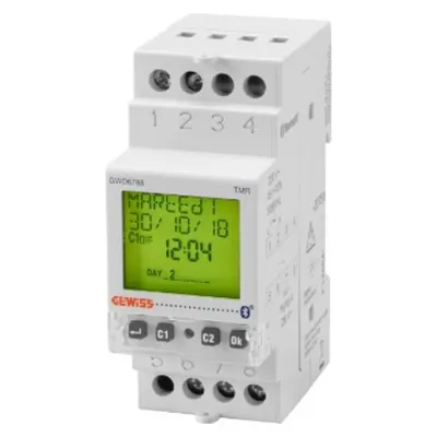 Time/astronomical Switch - Charge Reserve 5 Years - 1 Changeover Contact - 2 Module