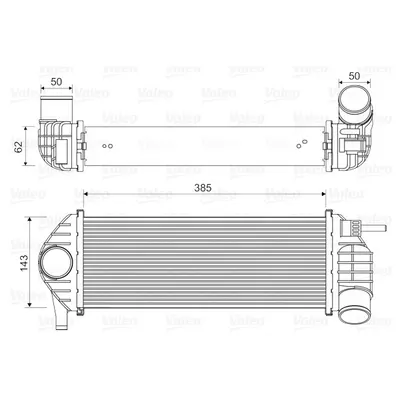 Intercooler, compresor VALEO 818584