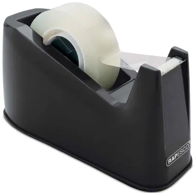 Dispenser banda adeziva Rapesco - 300, 25 mm, negru