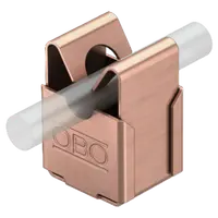Screwless cable bracket for Rd 8 mm, through-way Ø 7 mm copper-plated | Type 177 20 VA-VK M8
