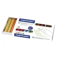 Creta colorata, rotunda, 12 buc/cutie, Magnetoplan
