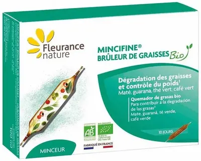 Mincifine Formulă pe bază de plante pentru arderea grăsimilor, 10 fiole, Fleurance Nature