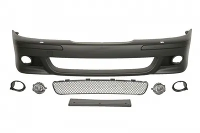 Bara (Fata, M-TECHNIC, complet, cu orificii pentru lampa de ceata, cu orificii pentru spalator de faruri, grunduit) potrivit BMW 5 (E39) 11.95-06.03