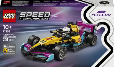 Constructor LEGO Speed Champions Formula 1 - Mașină de curse F1 Academy (77258)