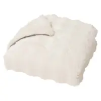 Pătură crem din micropluș/cocolino 180x220 cm Mounty – douceur d'intérieur