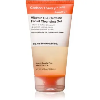 Carbon Theory Vitamin C & Caffeine gel de curățare cu efect energizant cu cafeina
