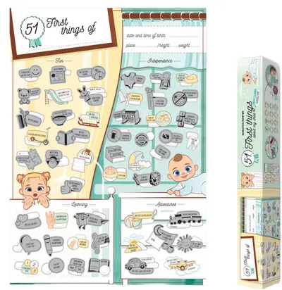 Scratch poster: 51 First Things of My Child