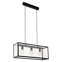 Lampa suspendata CHARTERHOUSE negru 220-240V,50/60Hz IP20