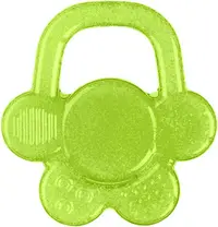 Jucărie de dentiție pentru bebeluși Babyono - Floare, verde
