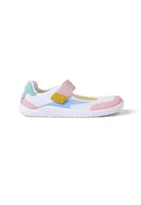 Pantofi sport cu velcro Alb - Roz - Albastru deschis - Alb/Roz/Albastru deschis