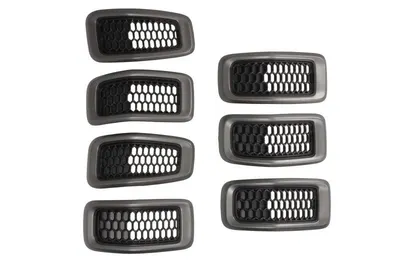 Grila radiator set, gri/negru potrivit JEEP CHEROKEE 2.0D-3.2 2013-2018