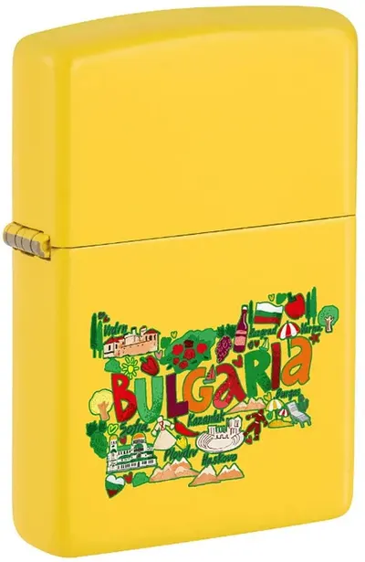 Brichetă Zippo Bulgarian Motifs - Bulgaria, galben