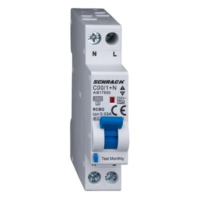 Intreruptor automat+dif. 1P+N, AMPARO 6kA, C 32A, 30mA, tip A