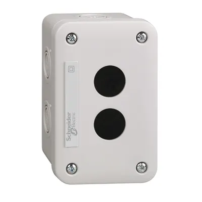 Post De Cda Gol Xal-E - Gri Deschis - 2 Decupaje - Ip54 - Pentru Xb7 Ø 22 Mm