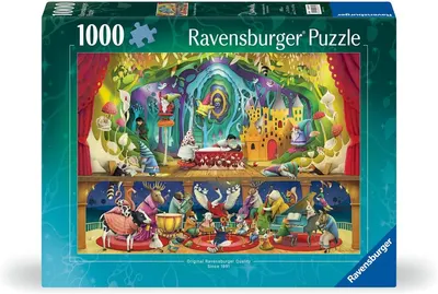 Puzzle Ravensburger din 1000 de piese - Albă ca Zăpada și cei 7 pitici