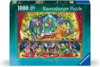 Puzzle Ravensburger din 1000 de piese - Albă ca Zăpada și cei 7 pitici