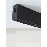 Sistem iluminat liniar LINEAR Nisipiu Negru Aluminiu LED 10W AC 220-240V Philips 4000K 700 Lm CRI>90 UGR<8 Beam Angle 30° IP20 Driver Included