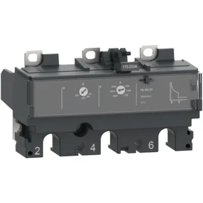 Unitate de declansare TM80DC, ComPacT NSX 100 DC, termomagnetica, 80A, 3P 3d