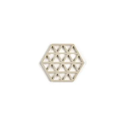 Suport din silicon pentru vase fierbinți Zone Triangles, bej