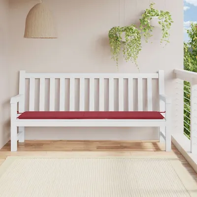 vidaXL Pernă de bancă de grădină, roșu, 200x50x3 cm, textil Oxford
