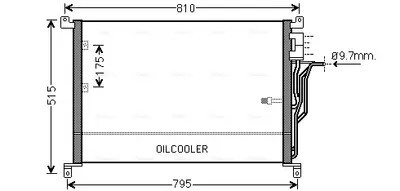 Condensator climatizare potrivit AUDI A8 D3 2.8-6.0 10.02-07.10