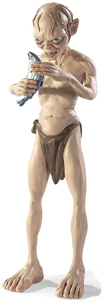 Figurina de actiune The Noble Collection Movies: The Lord of the Rings - Gollum (Bendyfigs), 19 cm