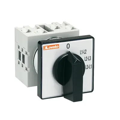 Intrerupator rotativ cu came, GX SERIES, U montaj pe panou. VOLTMETER SWITCH, PHASE-NEUTRAL L1-N/L2-N/L3-N – 2 WAFERS – SCHEME 68, 16A