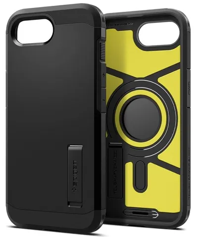 Husă Spigen - Tough Armor, iPhone 16e/17e, MagSafe, negru