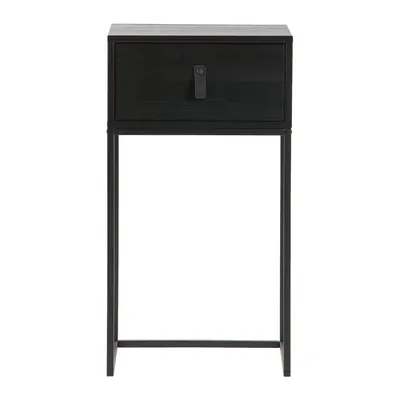 Noptieră cu sertar WOOOD Zola, negru