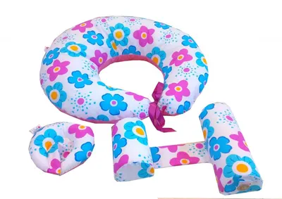 Set primele perne ale bebelusului Deluxe floricele