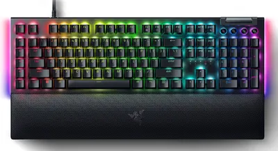 Tastatură mecanică Razer - BlackWidow V4, galben, RGB, negru