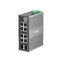 Omada 8-Port Gigabit Industrial Easy Managed Switch 8× Gigabit Ports (6× RJ45, 2× RJ45/SFP Combo) Professional Industrial-Grade