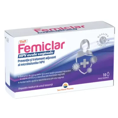Femiclar HPV, Sun Wave Pharma | 10 ovule