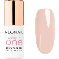 NEONAIL Ready In One 3in1 UV Gel Polish lac de unghii sub forma de gel cu pulbere de diamante culoare 03 One Apricot 7.2 ml