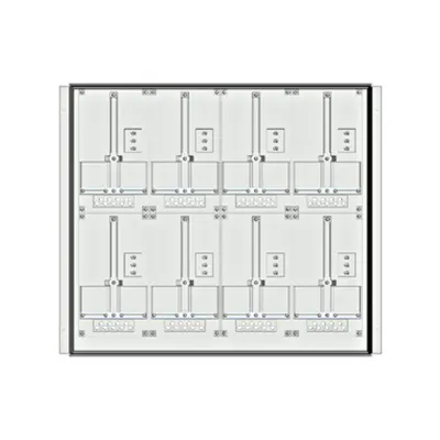 Meter box insert 2-rows, 8 meter boards / 17 Modul heights