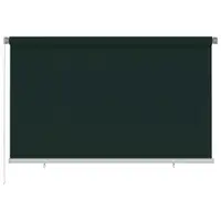 vidaXL Jaluzea tip rulou de exterior, 245 (l) x 140 (î) cm, verde închis, HDPE