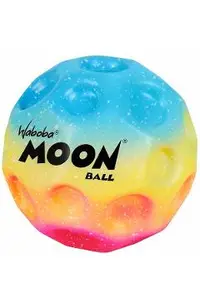 Mingea hiperelastica: Waboba Moon Ball. Bleu-galben-roz