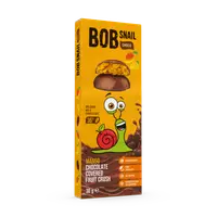 Snack fructat din mango invelit in ciocolata cu lapte, 30g, Bob Snail