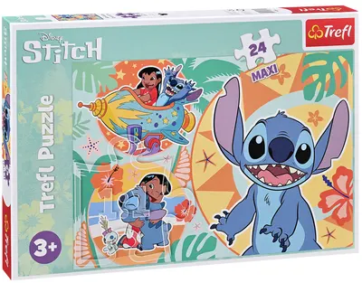 Puzzle Trefl din 24 de piese maxi - Ziua fericită a lui Lilo și Stitch