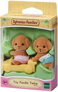 Set 2 figurine - Sylvanian Families - Gemeni Poodle