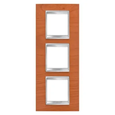 Placa ornament CProiector HORUS LUX international - IN TECHNOPOLYMER finisaj lemnING - 2+2+2 modul VERTICAL - CHERRY - CProiector HORUS