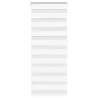 vidaXL Jaluzea tip zebra alb lățime țesătură 60,9 cm poliester