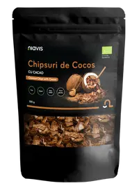 Chipsuri de cocos cu cacao Eco, 100g, Niavis
