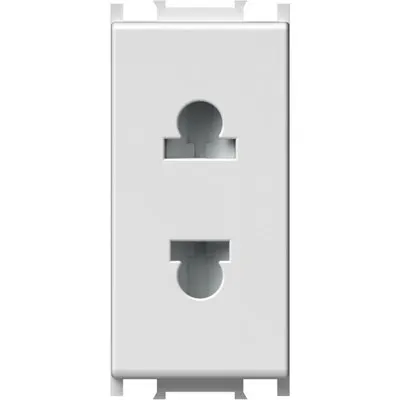 Modul Priza S. EURO 1M 16A ST IP20 Alb, TEM Modul TEM-VM21PW-B