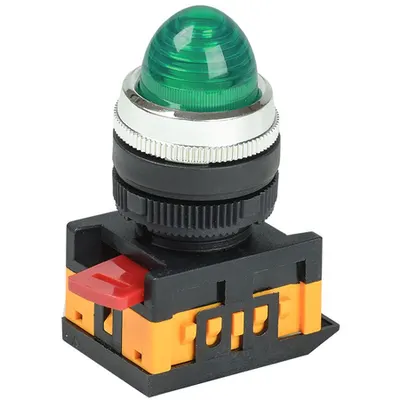 Lampa semnalizare AL-22 d22mm verde neon /240V cylinder