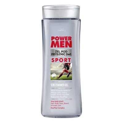 Sampon si gel de dus 5 in 1 Power Men Sport, Joanna | 300 ml