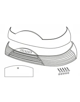 Benzi reflectorizante SHAD D1B465CAR Rosu for SH46