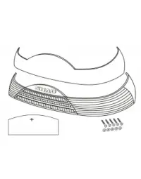 Benzi reflectorizante SHAD D1B465CAR Rosu for SH46